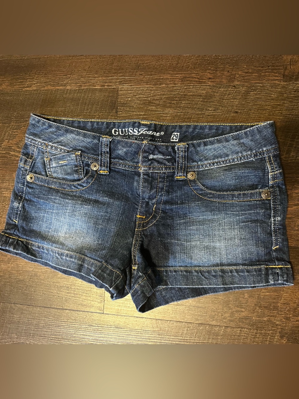 Guess Low Rise Denim Jean shorts Y2K